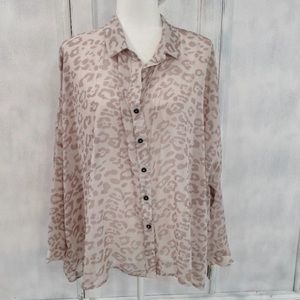 Sheer dolman sleeve